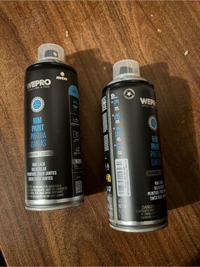 Wepro Rim wheels Spray paint brand new set of 2 silver VHT duplicolor